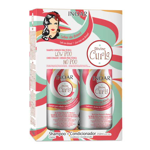  Divine Curls Duo Kit Garbanotų plaukų rinkinys, 2x250 ml