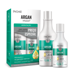 Argan Infusion Hydrating Duo Kit Drėkinamųjų priemonių rinkinys plaukams, 500+250ml 