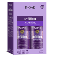 Speed Blond Duo Kit Pilkinantis, drėkinantis rinkinys šviesiems plaukams,  2x250 ml 