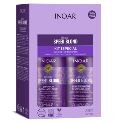 Speed Blond Duo Kit Pilkinantis, drėkinantis rinkinys šviesiems plaukams,  2x250 ml 