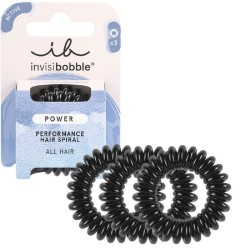 Power True Black Plaukų gumytės, 3vnt 