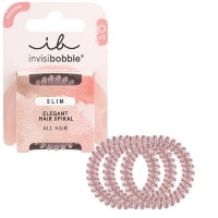 Slim Pink Monocle Plaukų gumytės, 3vnt 