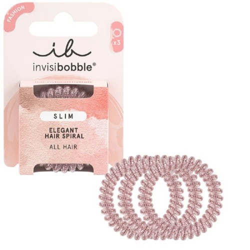 Slim Pink Monocle Plaukų gumytės, 3vnt