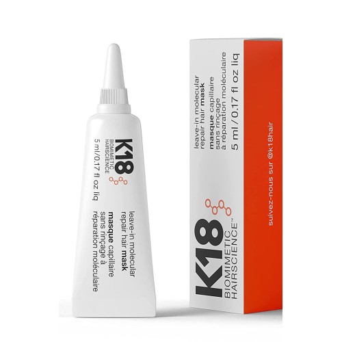 Leave-In Molecular Repair Hair Mask Nenuplaunama molekulinė atkuriamoji plaukų kaukė, 5ml