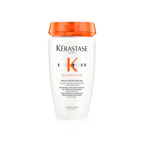 Nutritive Bain Satin Riche Maitinamasis šampūnas itin sausiems plaukams, 250ml