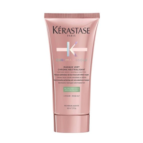 Chroma Absolu Masque Vert Chroma Neutralisant Raudoną atspalvį neutralizuojanti plaukų kaukė, 150ml