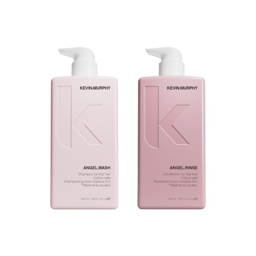 ANGEL.WASH + RINSE šampūnas ir kondicionierius dažytiems plaukams, rinkinys 1 vnt.