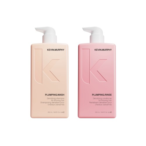 PLUMPING.WASH + RINSE apimties suteikiantis šampūnas ir kondicionierius, rinkinys 1 vnt.