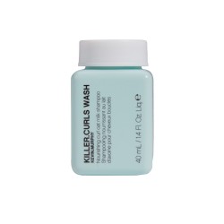 KILLER.CURLS WASH Maitinamasis avižų pieno šampūnas garbanoms, 40ml 