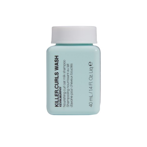 KILLER.CURLS WASH Maitinamasis avižų pieno šampūnas garbanoms, 40ml