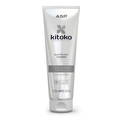Kitoko Age Prevent Cleanser Stiprinamasis šampūnas slenkantiems plaukams, 250ml
