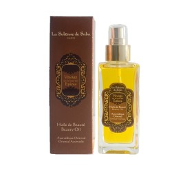 Ayurvedic Beauty Oil Gintaro, vanilės ir pačiulių grožio aliejus, 200ml 