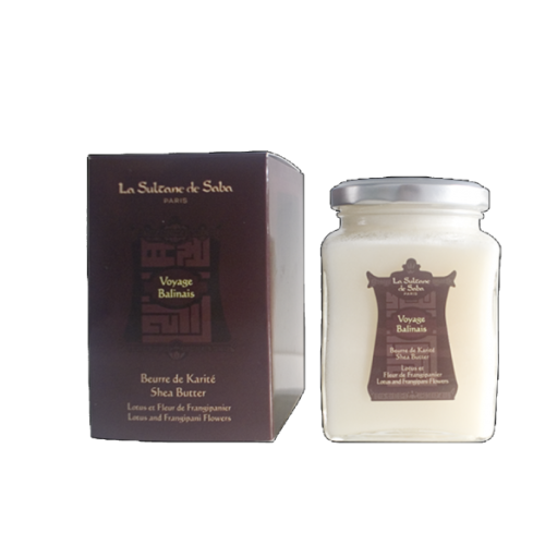 Bali Shea Butter Lotoso ir plumerijos gėlių aromato taukmedžio sviestas, 300g