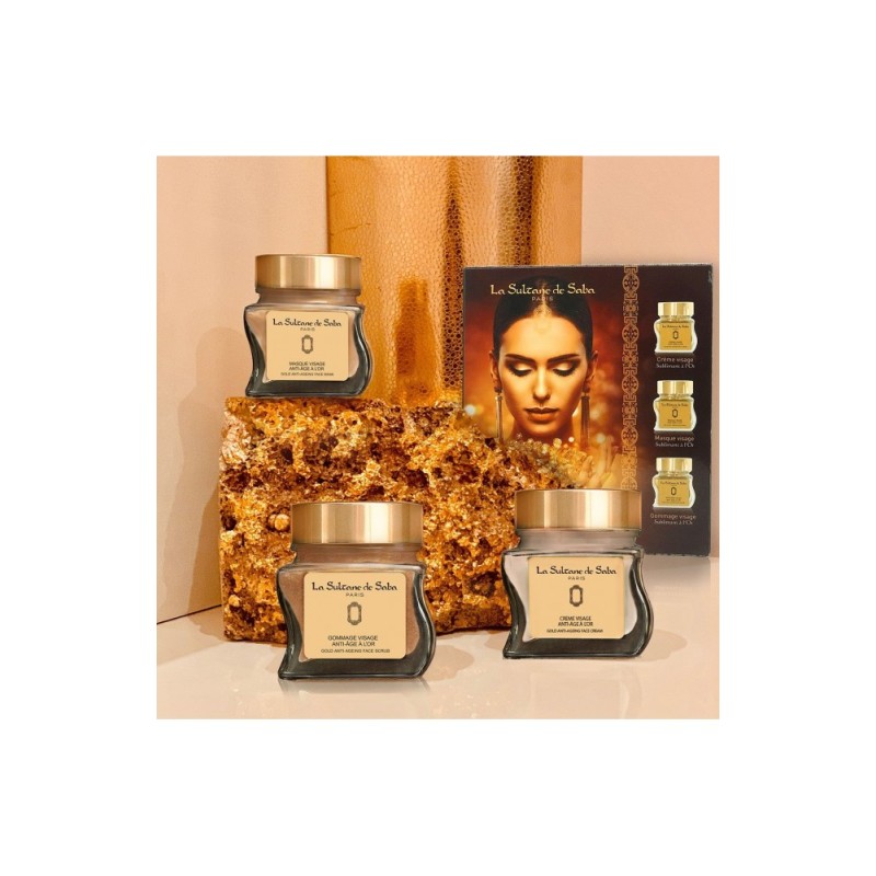 Gold & Champagne 23 karatų aukso veido priežiūros rinkinys, 3x50ml