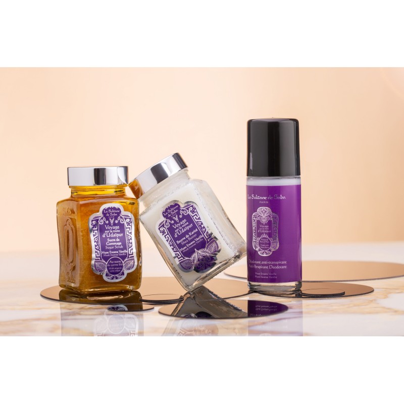 Udaipur Shea Butter Muskuso, smilkalų ir vanilės aromato taukmedžio sviestas, 100g