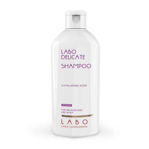Delicate Shampoo Šampūnas jautriai galvos odai su 3 hialurono rūgštimis moterims, 200ml