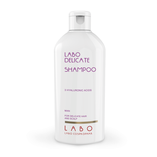 Delicate Shampoo Šampūnas jautriai galvos odai su 3 hialurono rūgštimis vyrams, 200ml