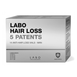 HAIR LOSS 5 Patents Ampulės stabdančios momentinį plaukų slinkimą, vyrams, 14 vnt. 