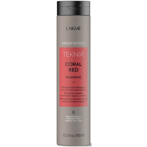 Teknia Coral Red Shampoo Šampūnas raudona spalva dažytiems plaukams, 300 ml