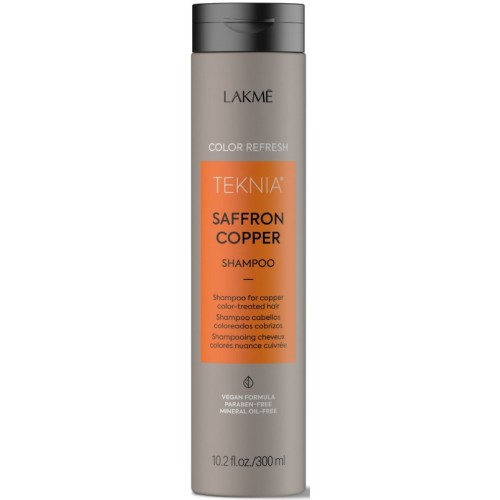 Teknia Saffron Copper Shampoo Šampūnas vario spalva dažytiems plaukams, 300 ml