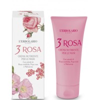 3 Rosa Rožių aromato maitinantis rankų kremas, 75 ml 