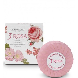 3 Rosa Rožių aromato kvapnusis muilas, 100g 