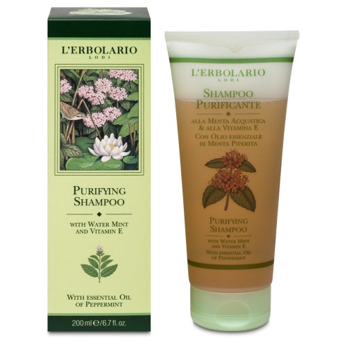 Purifying Shampoo with Water Mint and Vitamin E Valomasis šampūnas su pipirmėte, 200ml