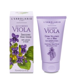 Accordo Viola Smoothing Hand Cream Našlaičių aromato maitinantis rankų kremas, 75ml 
