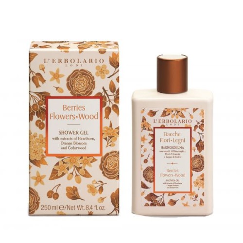 Berries Flowers Wood Shower Gel Dušo gelis, 250ml