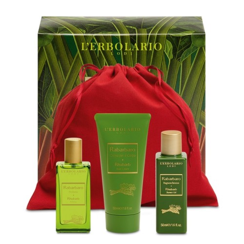 Rhubarb Beauty Set Kelioninis rinkinys moterims, 1vnt.