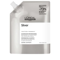 Silver Shampoo Refill Neutralizuojančio žilų arba šviesintų plaukų šampūno papildymas, 500ml 
