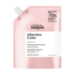 Vitamino Color Shampoo Refill Spalvos spindesį atkuriančio šampūno papildymas, 500ml 
