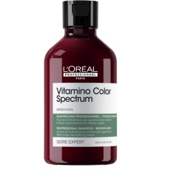 Vitamino Color Spectrum Green Shampoo Neutralizuojantis tamsiai rudų plaukų raudonus atspalvius šampūnas, 300ml 