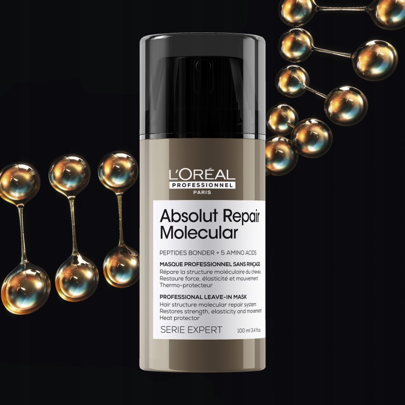 Absolut Repair Molecular Leave-In Mask Nenuplaunama atkuriamoji plaukų kaukė, 100ml