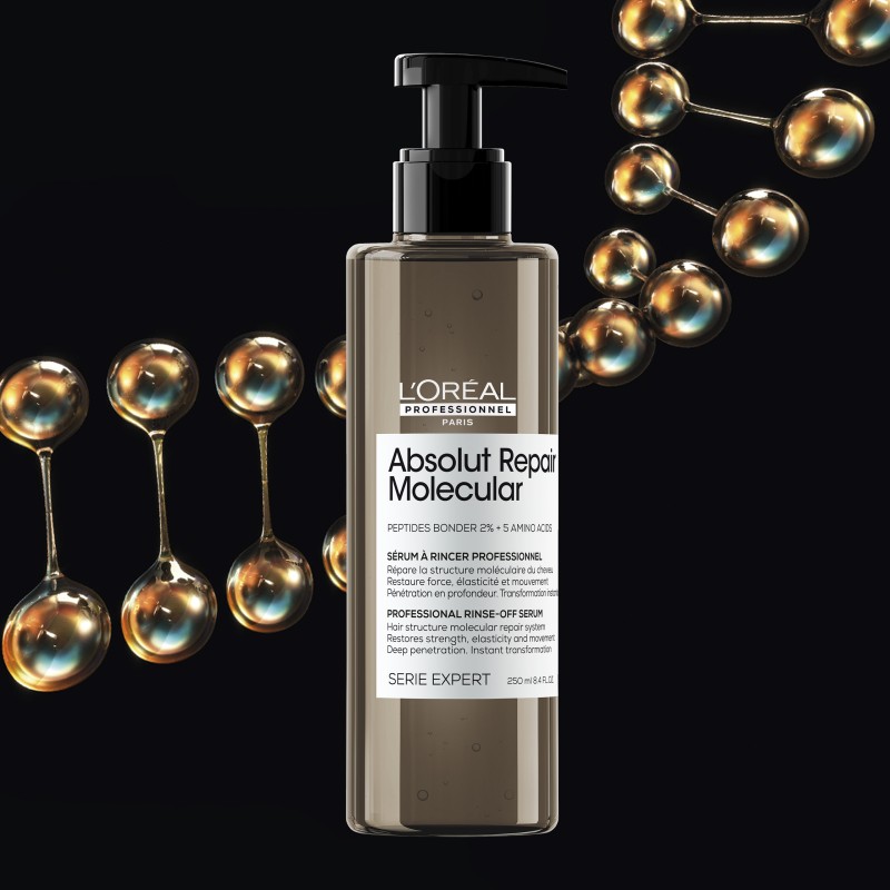 Absolut Repair Molecular Rinse-Off Serum Nuplaunamas atkuriamasis plaukų serumas, 250ml