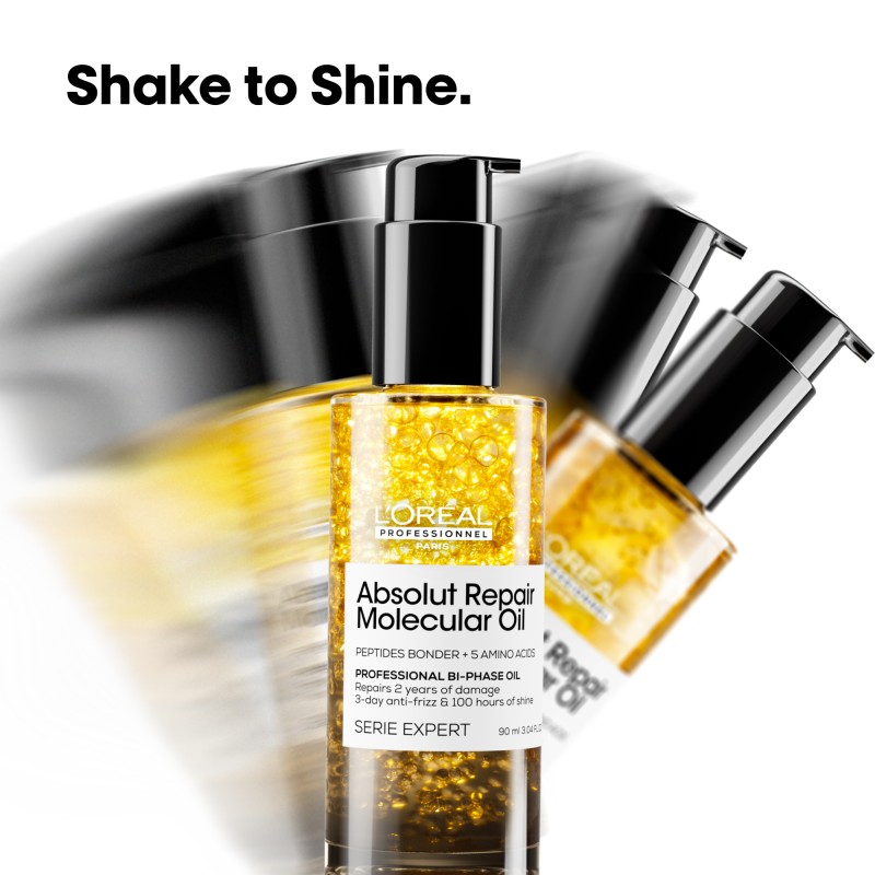 Absolut Repair Molecular Oil Dvifazis plaukų aliejus, 90ml