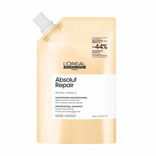 Absolut Repair Shampoo Refill Itin pažeistų plaukų šampūno papildymas, 1000ml