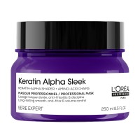 Keratin Alpha Sleek Mask Glotninamoji plaukų kaukė, 200ml 