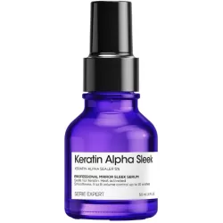 Keratin Alpha Sleek Mirror Sleek Serum Veidrodinio žvilgesio plaukų serumas, 50ml 