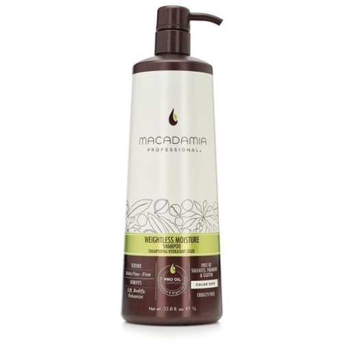 Weightless Moisture Shampoo Neapsunkinantis plaukų drėkinantis šampūnas, 1000 ml