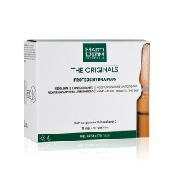 PROTEOS HYDRA PLUS Drėkinamosios veido ampulės su vitaminu C, 10vnt. 