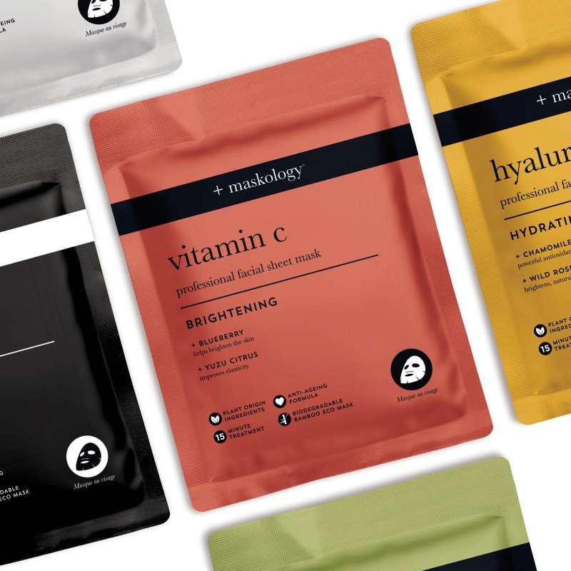 VITAMIN-C Professional Sheet Mask Lakštinė veido kaukė su vitaminu C, 22ml