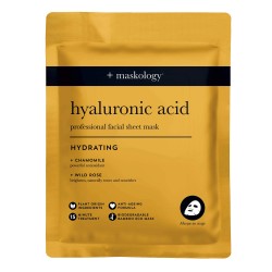 HYALURONIC ACID Professional Sheet Mask Lakštinė veido kaukė su hialuronu, 22ml 