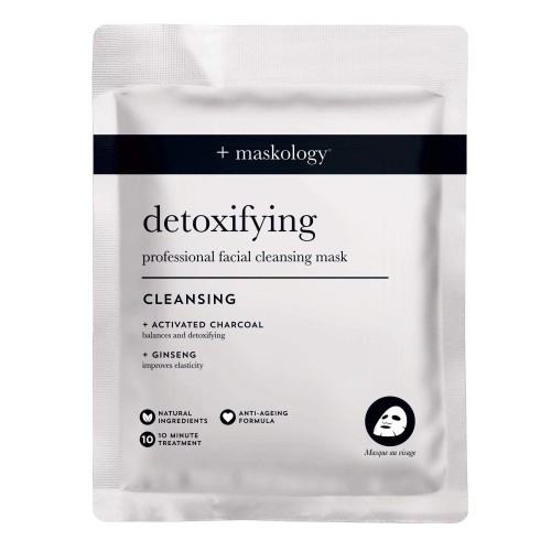 DETOXIFYING Professional Sheet Mask Valomoji lakštinė veido kaukė, 20ml