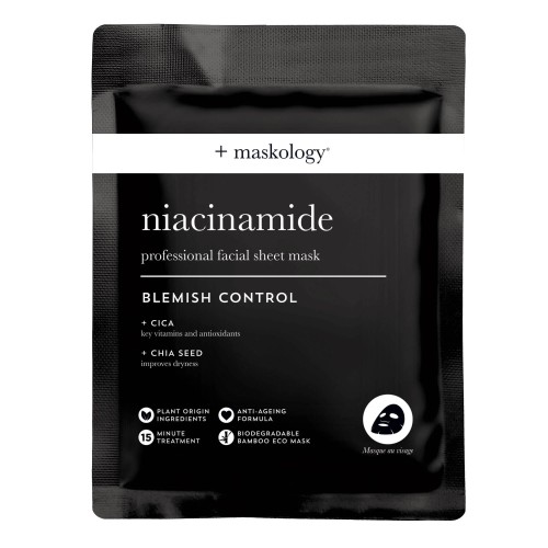 NIACINAMIDE Professional Sheet Mask Lakštinė veido kaukė su niacinamidu, 22ml