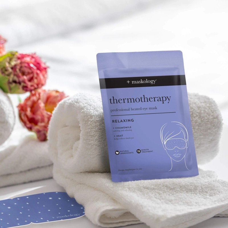 THERMOTHERAPY Heated Eye Mask Šildanti lakštinė paakių kaukė, 16g