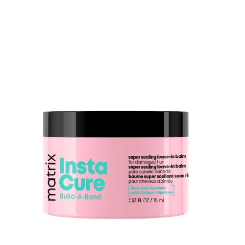 Instacure Build-A-Bond  Super Sealing Leave-in Balm Glotninamasis nenuplaunamas plaukų kremas, 75ml