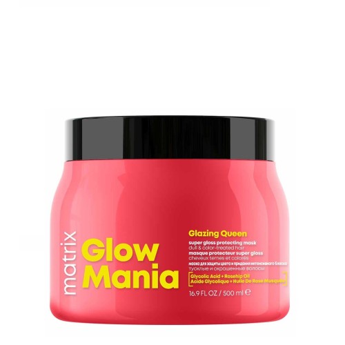 Glow Mania Super Gloss Protecting Mask Plaukų spalvą sauganti kaukė, 500ml
