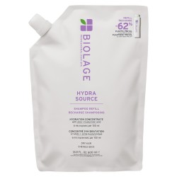 Biolage Hydra Source Shampoo Refill Drėkinamojo šampūno papildymas, 500ml 