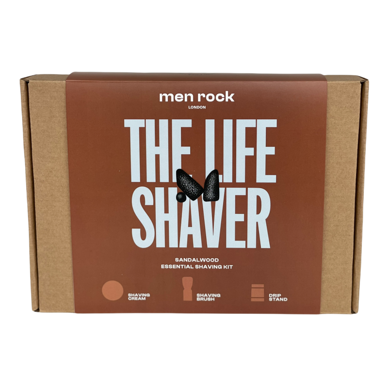The Life Shaver Sandalwood Essential Shaving Kit Skutimosi priemonių rinkinys, 1vnt